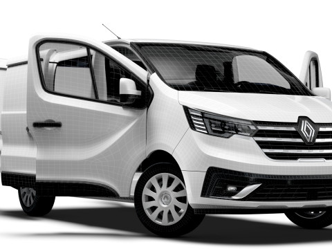 Renault Trafic Van L1H1 HQInterior 2024 Modelo 3D