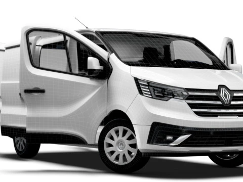 Renault Trafic Van L1H1 HQInterior 2024 3D Model