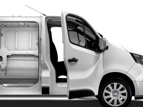 Renault Trafic Van L1H1 HQInterior 2024 Modelo 3D