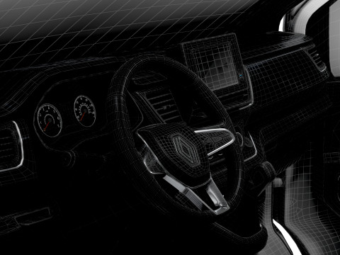 Renault Trafic Van L1H1 HQInterior 2024 Modelo 3D