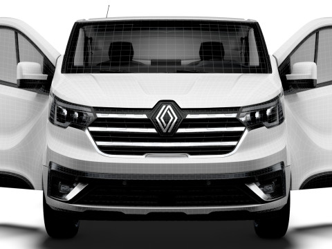 Renault Trafic Van L1H1 HQInterior 2024 Modelo 3D