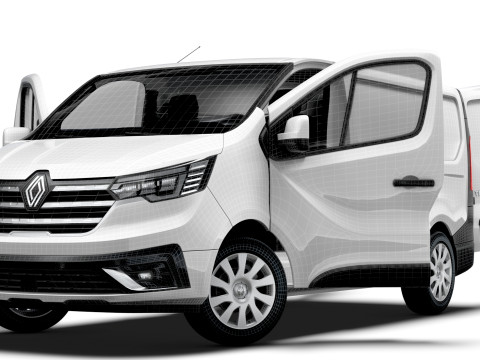 Renault Trafic Van L1H1 HQInterior 2024 Modelo 3D