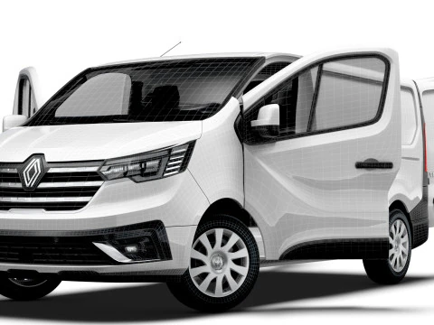 Renault Trafic Van L1H1 HQInterior 2024 3D Model