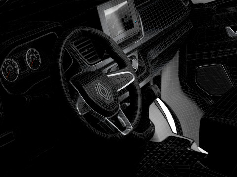 Renault Trafic Van L1H1 HQInterior 2024 Modelo 3D