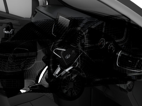 Vauxhall Vivaro Van L1H1 HQInterior 2019 Modello 3D