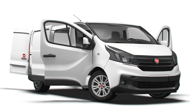 Fiat Talento Van L2H1 HQInterior 2021 Modelo 3D .c4d .max .obj .3ds .fbx .stl .blend 