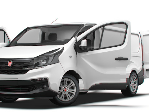 Fiat Talento Van L2H1 HQInterior 2021 Modelo 3D