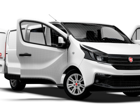 Fiat Talento Van L2H1 HQInterior 2021 Modelo 3D