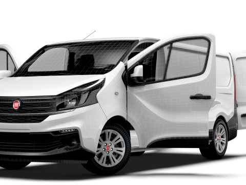 Fiat Talento Van L2H1 HQInterior 2021 Modelo 3D