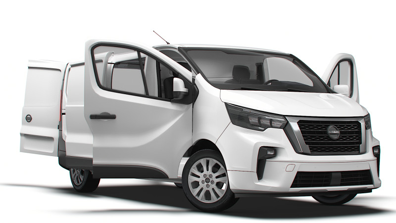 Nissan Primastar Van L2H1 HQInterior 2026 3D Модель .c4d .max .obj .3ds .fbx .stl .blend