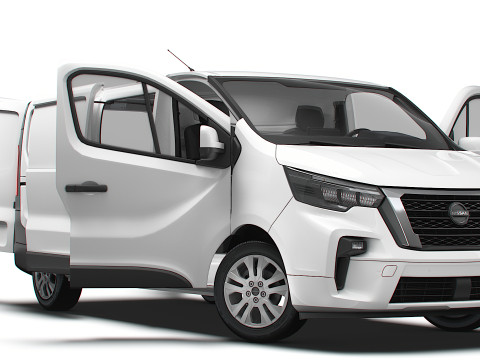 Nissan Primastar Van L2H1 HQInterior 2026 3D Model