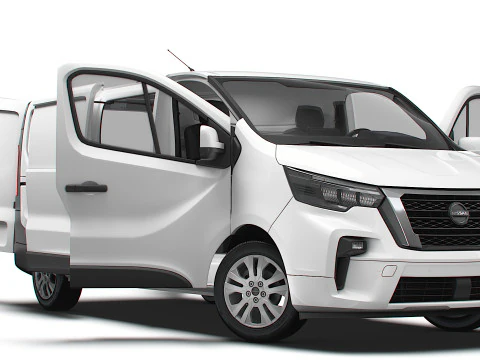 Nissan Primastar Van L2H1 HQInterni 2026 Modello 3D