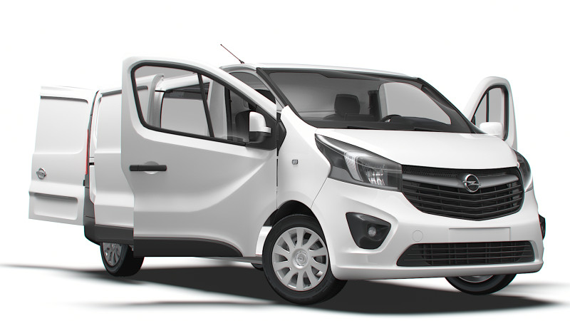 Opel Vivaro Van L2H1 HQInterior 2019 Modèle 3D .c4d .max .obj .3ds .fbx .stl .blend