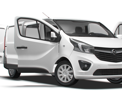 Opel Vivaro Van L2H1 HQInterior 2019 3D Model