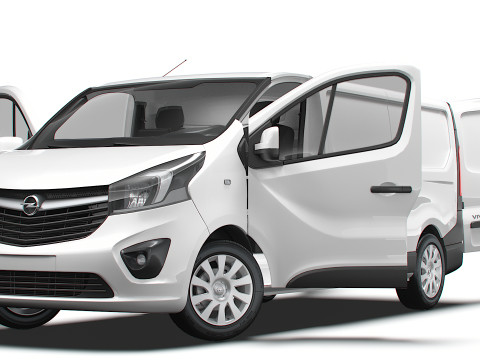 Opel Vivaro Van L2H1 HQInterior 2019 Modèle 3D