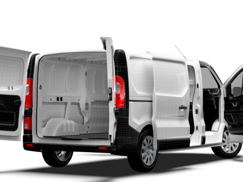 Opel Vivaro Van L2H1 HQInterior 2019 Modèle 3D