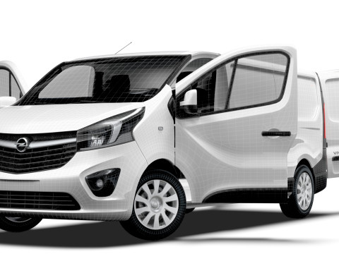 Opel Vivaro Van L2H1 HQInterior 2019 Modèle 3D