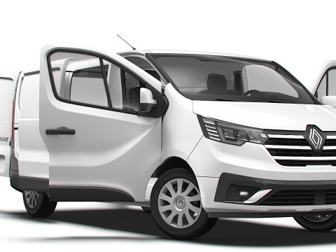 Renault Trafic Van L2H1 HQInterior 2024 3D Model