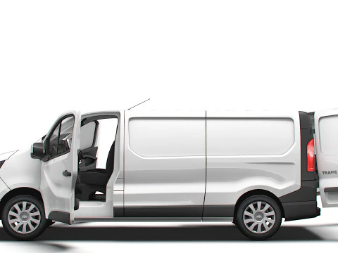 Renault Trafic Van L2H1 HQInterior 2024 Modelo 3D