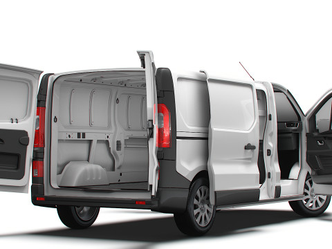 Renault Trafic Van L2H1 HQInterior 2024 3D Model