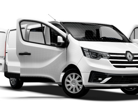 Renault Trafic Van L2H1 HQInterior 2024 3D Model