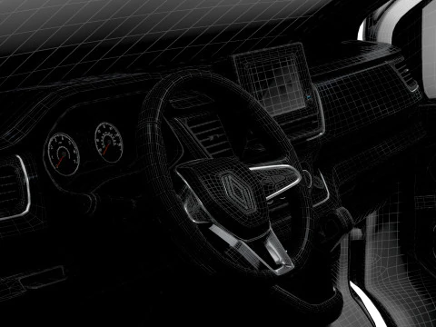 Renault Trafic Van L2H1 HQInterior 2024 Modelo 3D