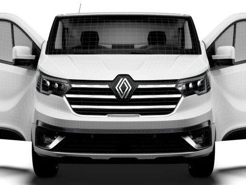 Renault Trafic Van L2H1 HQInterior 2024 Modelo 3D