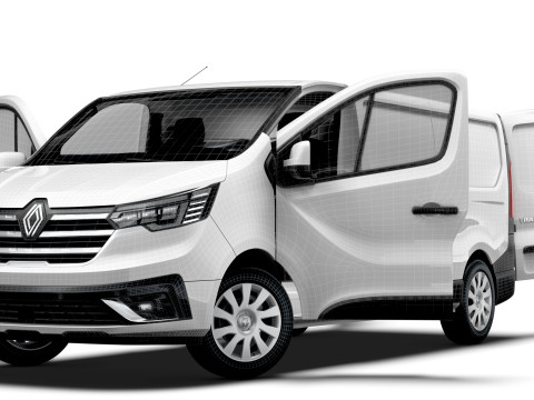 Renault Trafic Van L2H1 HQInterior 2024 3D Model