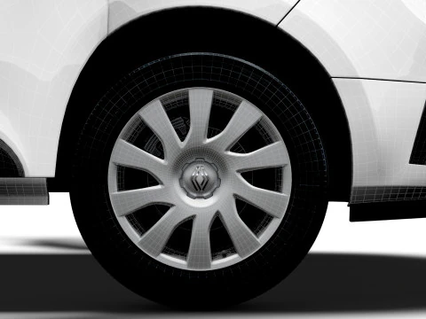 Renault Trafic Van L2H1 HQInterior 2024 Modelo 3D