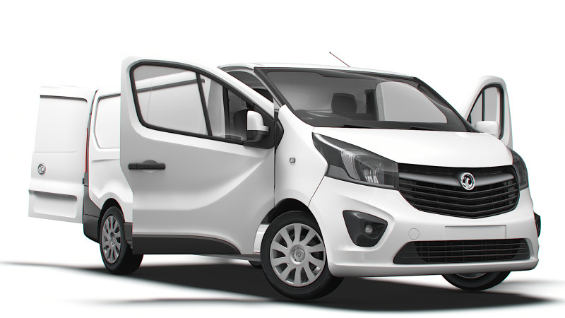 Vauxhall Vivaro Van L2H1 HQInterior 2019 Modèle 3D .c4d .max .obj .3ds .fbx .stl .blend