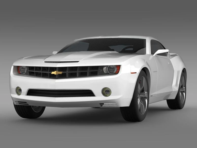 chevrolet camaro concept 3D Model .c4d .max .obj .3ds .fbx .stl .blend 