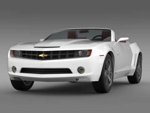 chevrolet camaro convertible concept 3D 模型 .c4d .max .obj .3ds .fbx .stl .blend 