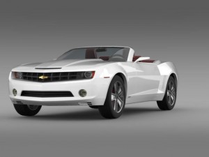 chevrolet camaro convertible concept 3D 模型