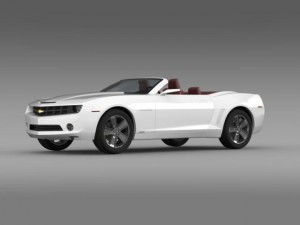 chevrolet camaro convertible concept 3D 模型