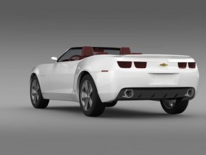 chevrolet camaro convertible concept 3D 模型