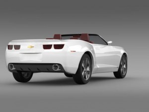 chevrolet camaro convertible concept 3D 模型