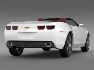 chevrolet camaro convertible concept 3D 模型