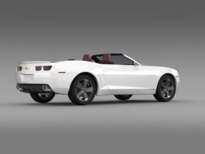 chevrolet camaro convertible concept 3D 模型