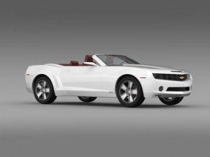 chevrolet camaro convertible concept 3D 模型