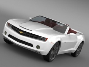 chevrolet camaro convertible concept 3D 模型