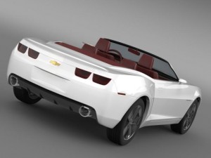 chevrolet camaro convertible concept 3D 模型