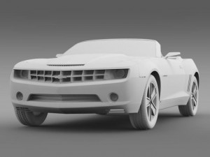 chevrolet camaro convertible concept 3D 模型