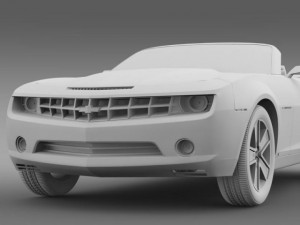 chevrolet camaro convertible concept 3D 模型