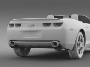 chevrolet camaro convertible concept 3D 模型
