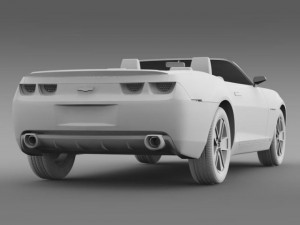 chevrolet camaro convertible concept 3D 模型