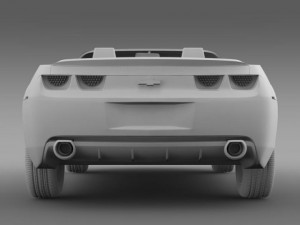 chevrolet camaro convertible concept 3D 模型