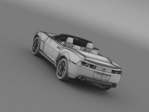 chevrolet camaro convertible concept 3D 模型