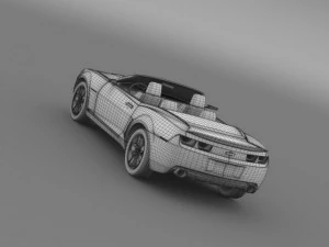 conceito convers&iacute;vel chevrolet camaro Modelo 3D