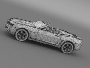 chevrolet camaro convertible concept 3D 模型