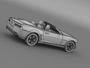 chevrolet camaro convertible concept 3D 模型